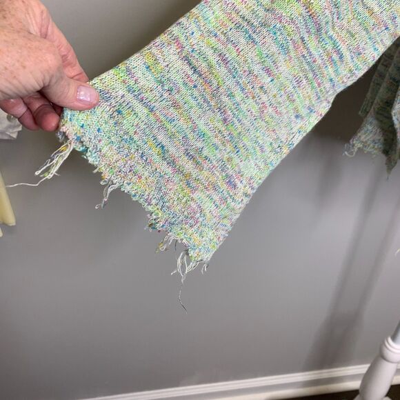 Free People Womens Prism Pullover Space Dye Sweater Cropped Beach Oversized Boho - Picture 7 of 16